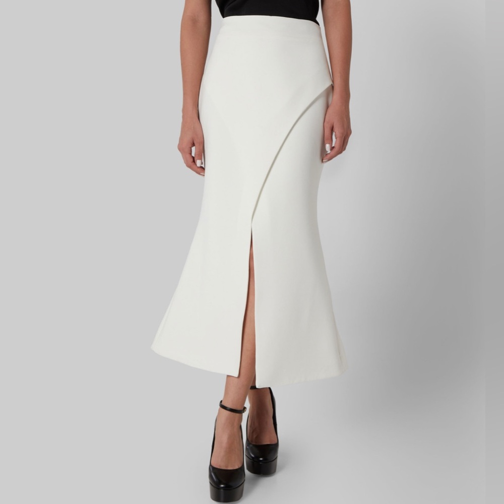 Zara Asymmetrical White Skirt